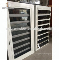 aluminum window secure glass shutter openable plantation louver ventilation grille window